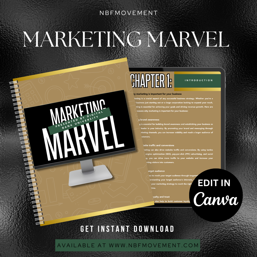 MARKETING MARVEL (EDITABLE PLR EBOOK)