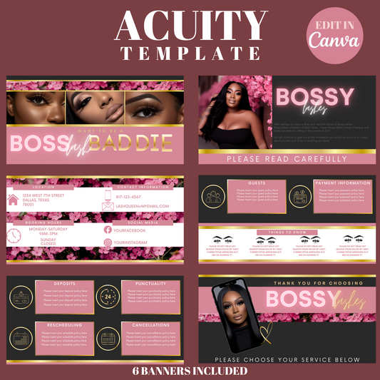 LASH BUSINESS (BOOKING SITE AND MARKETING FLYERS)