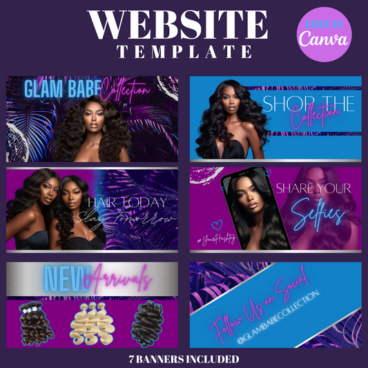 HAIR BUNDLE (WEBSITE, FLYERS, AND HAIT HANG TAGS)